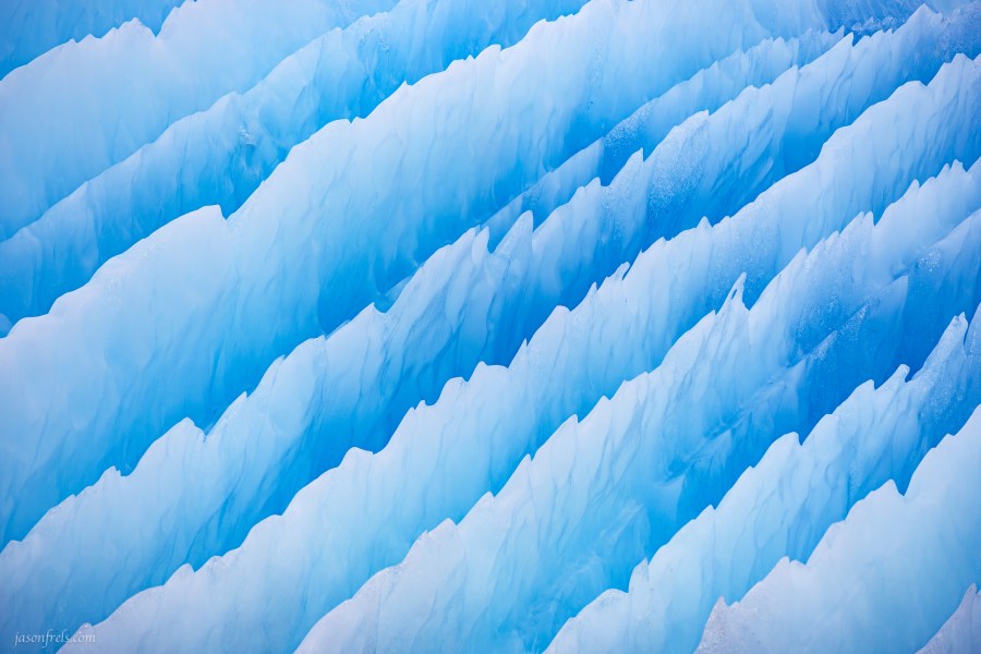 Close up texture of an iceberg